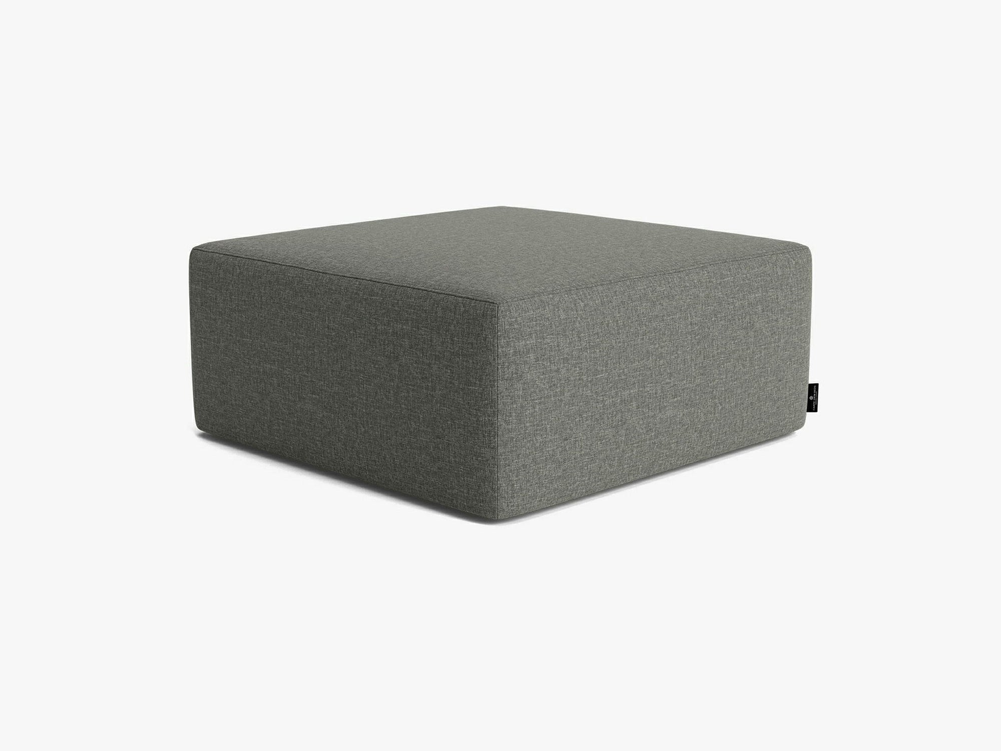 Kobbe Ottoman Square Cliff Light Grey