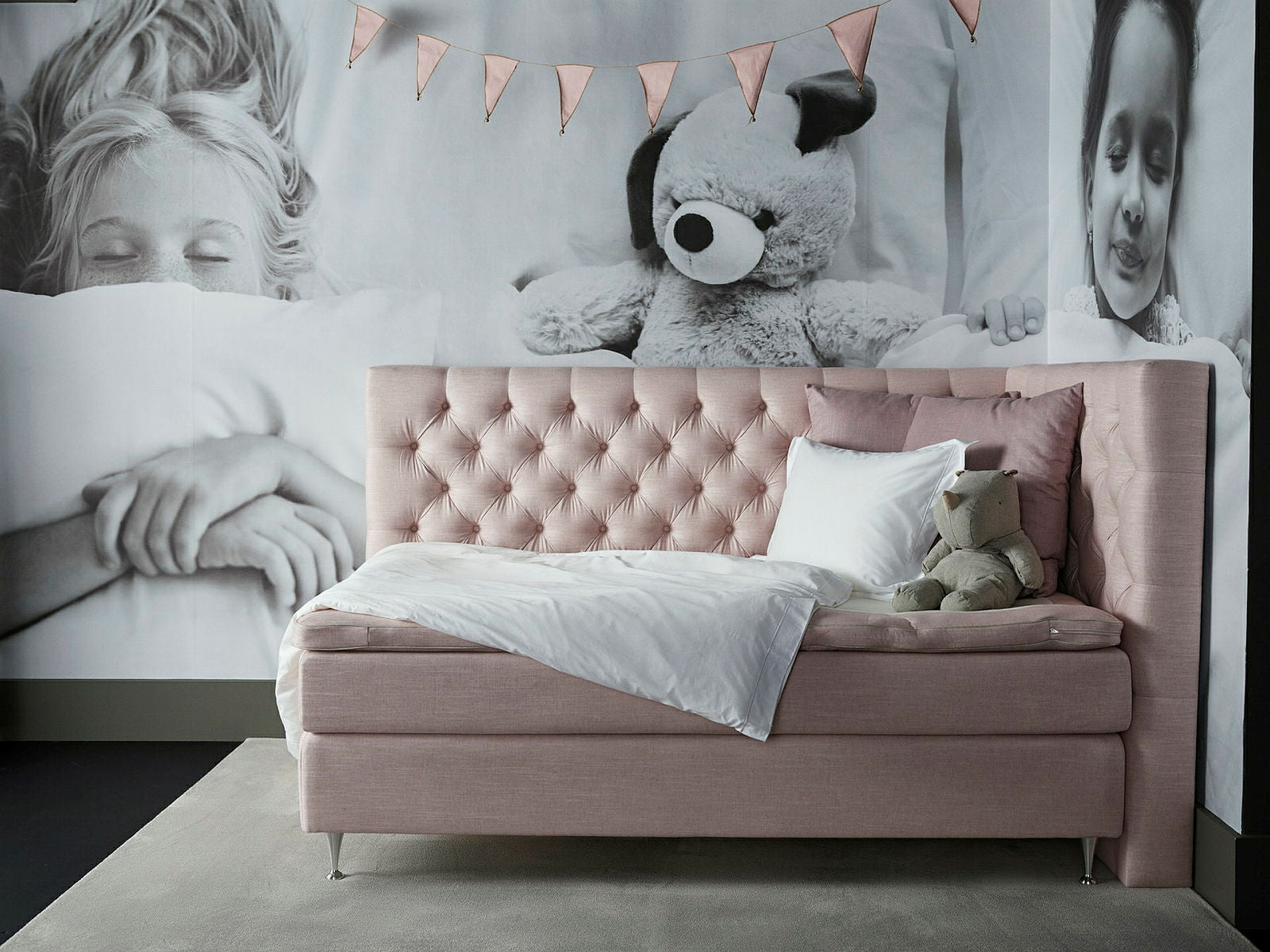 Lilla Bornö R Headboard RO Asuri Rose Quartz 120x210