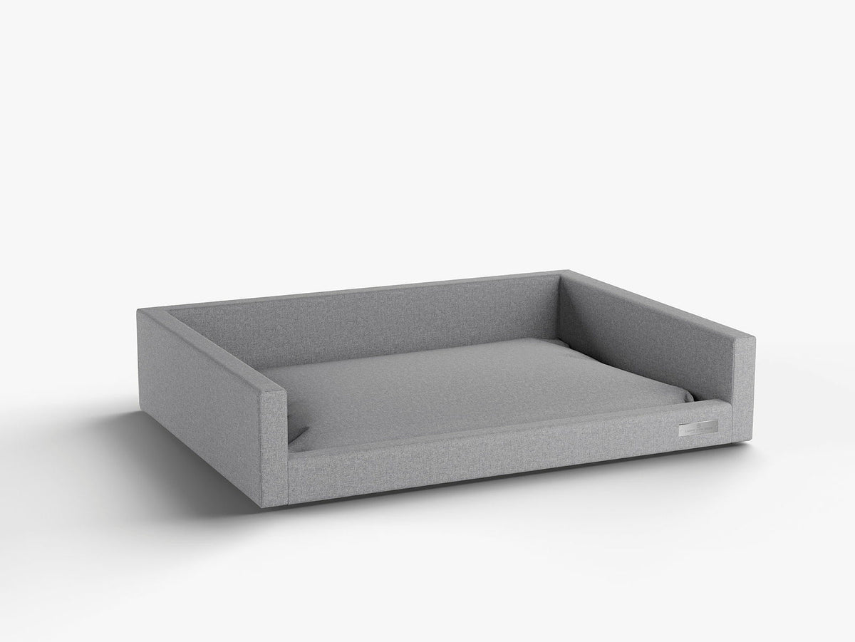 Hunnebo Dog Bed Large Luxury Light Grey