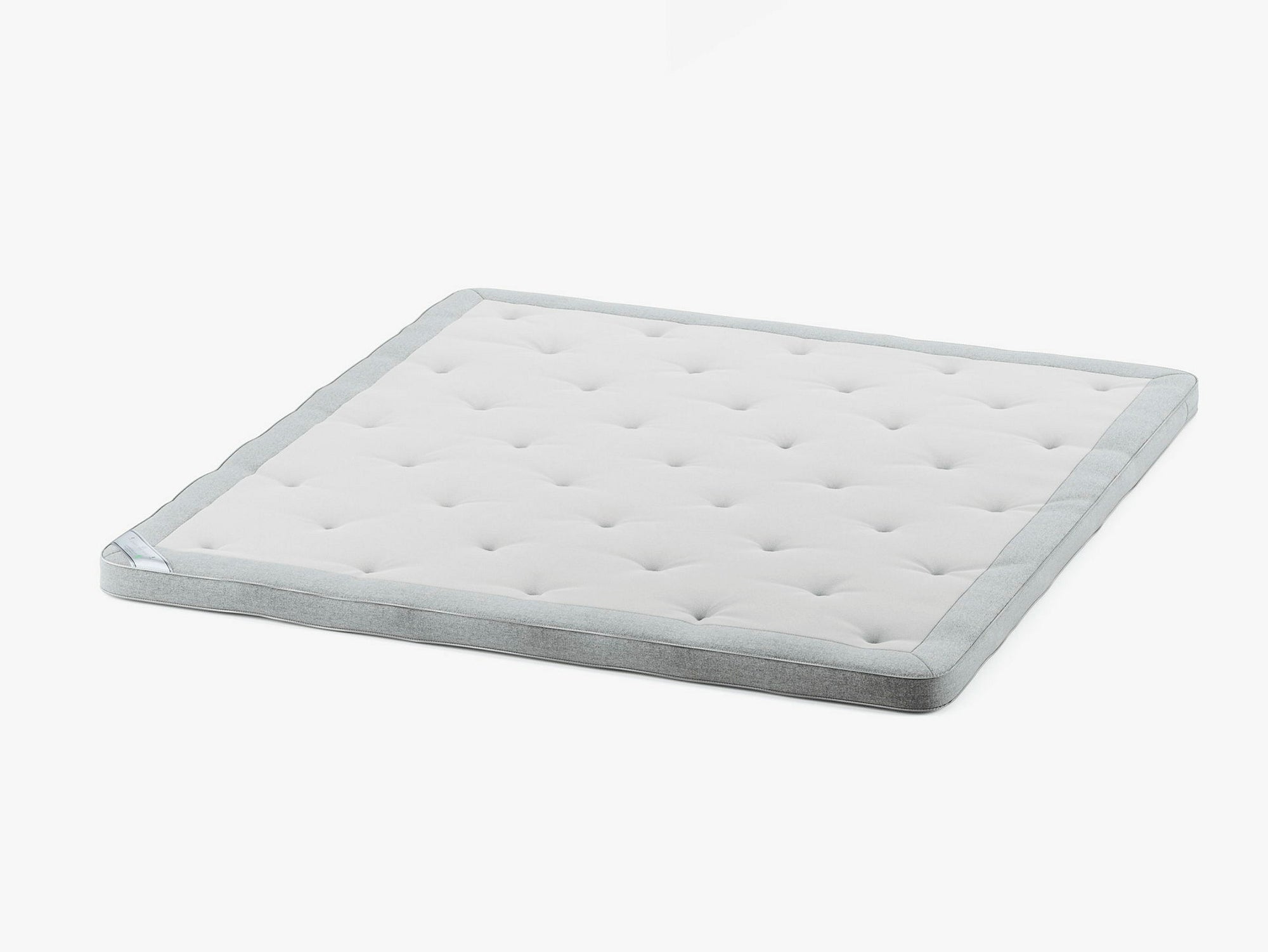 Luxury Mattress Topper Wool Light Grey 120x200